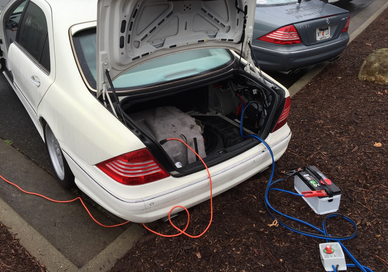 Illustration for article titled How To Build A $1500 Salvage Title S55 AMG To Speed Across The Country